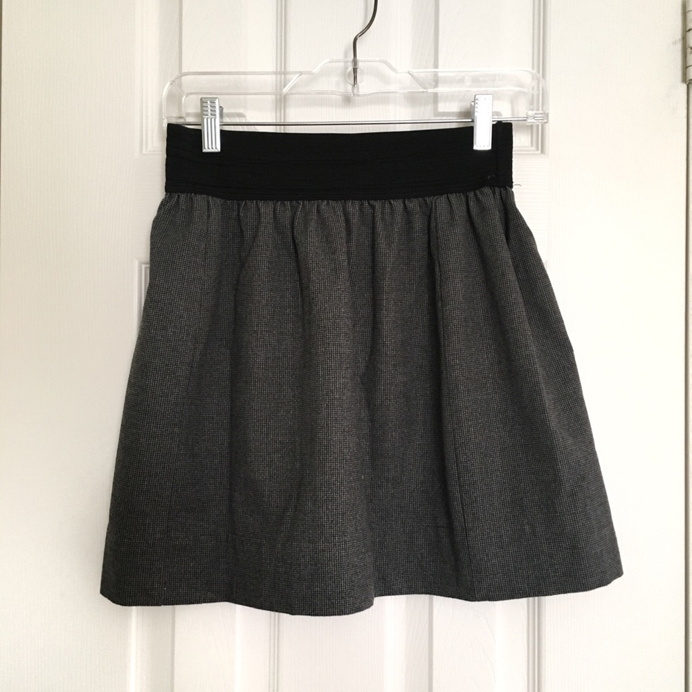 Thick Gray Skirt with Stretchy Waist Band